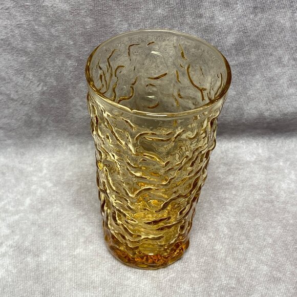 Anchor Hocking Milano 12oz Tumbler Honey Gold Mid Century Modern - Picture 3 of 6